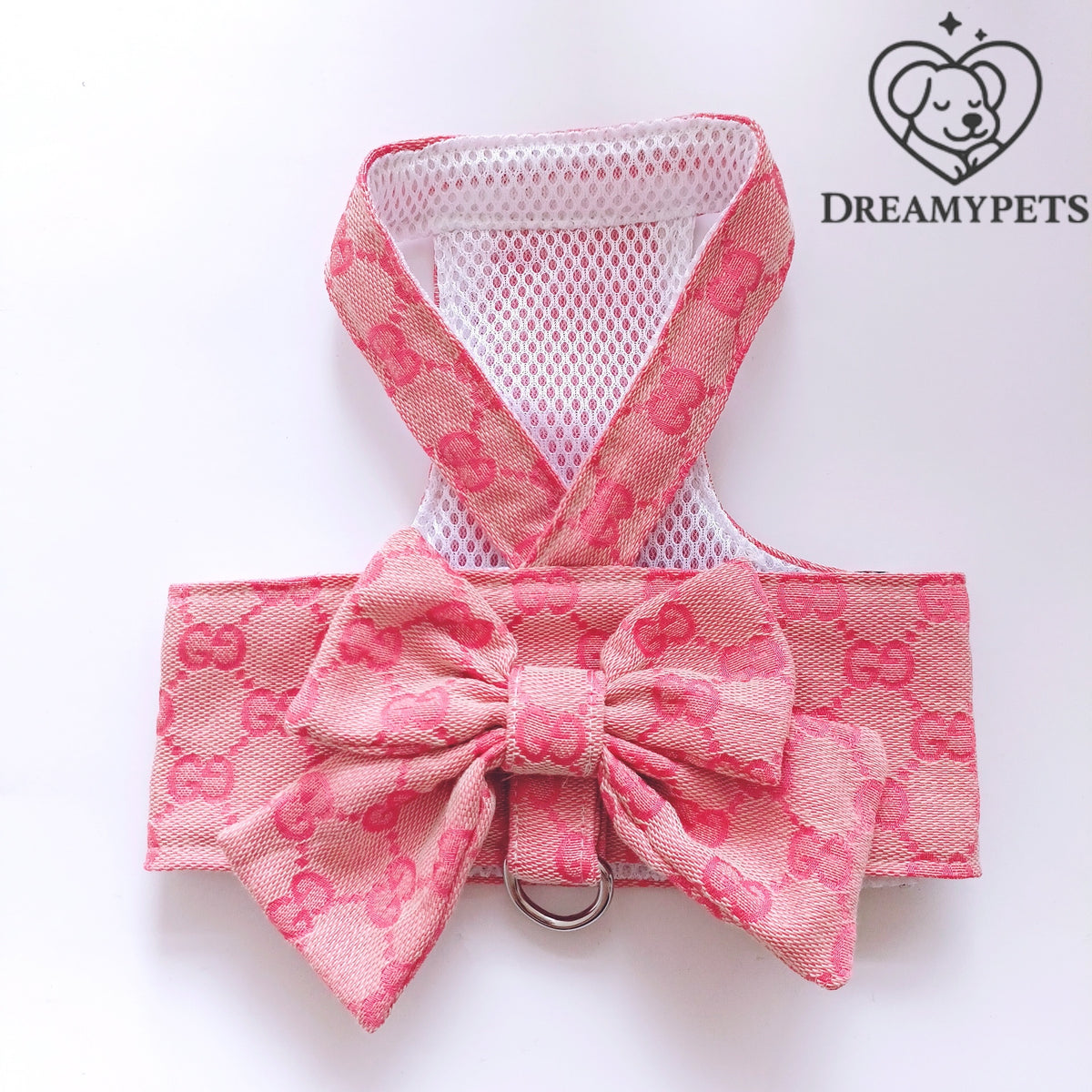 SET GG FIOCCO ROSA (pettorina e guinzaglio)