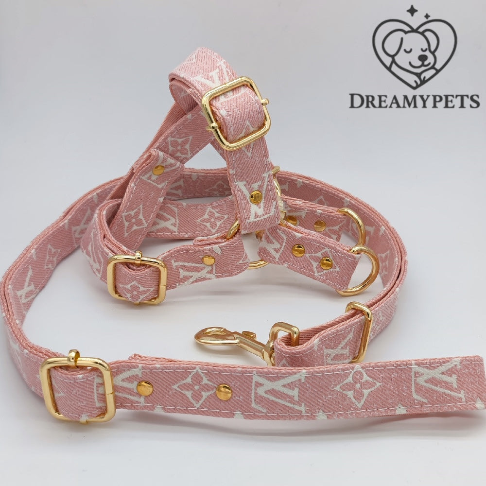 SET LV ROSA (pettorina e guinzaglio)
